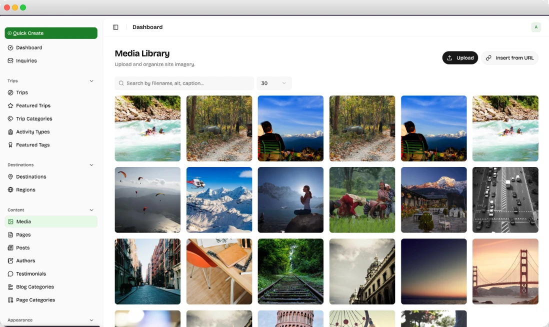 Media library